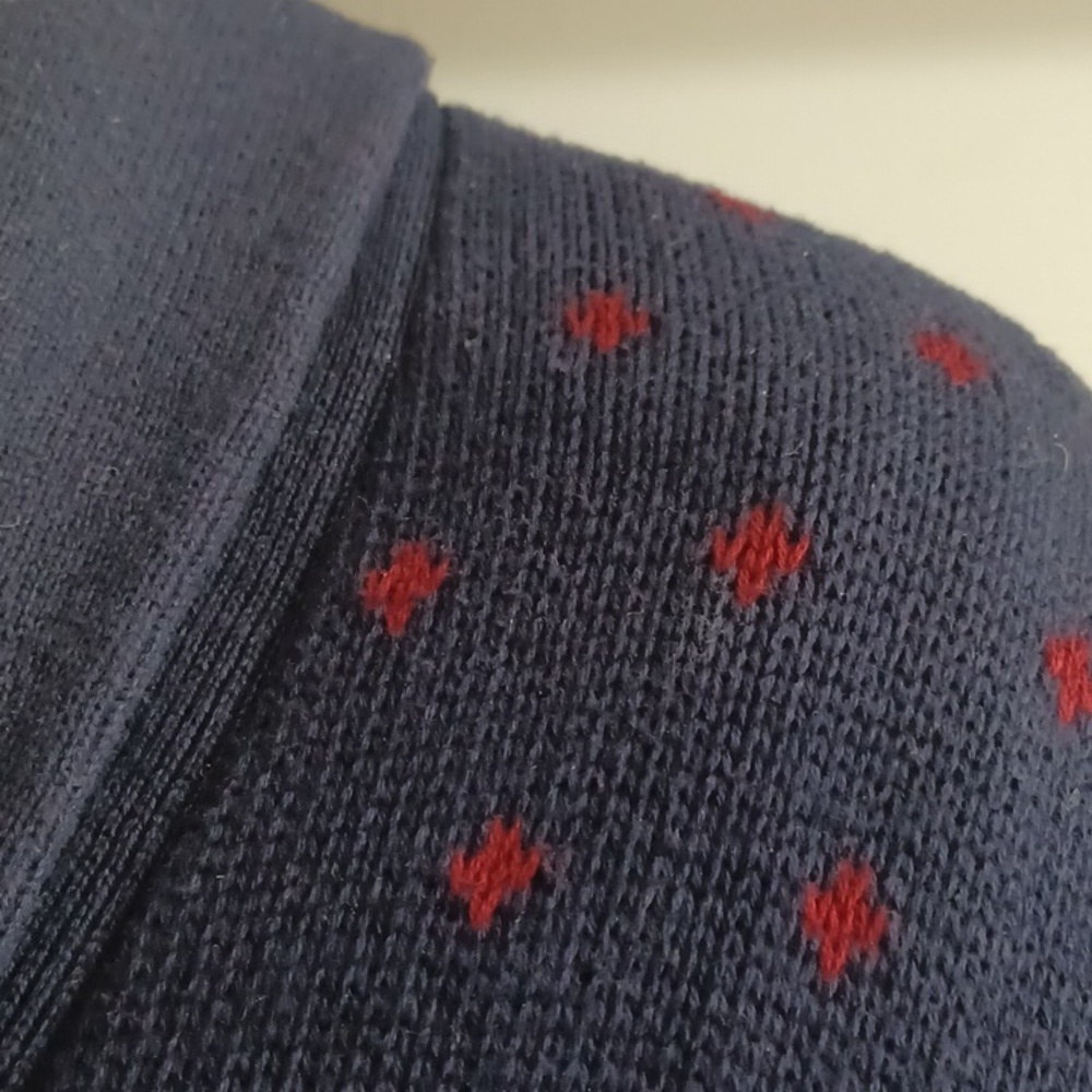 Merona Men's Navy and Burgundy Cardigan - Picture 6 of 8